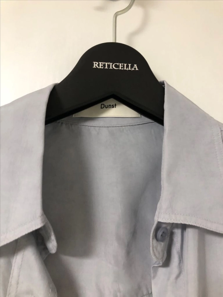 던스트 SILKY SHIRT GREYISH SOFT BLUE 레이온 셔츠 이미지