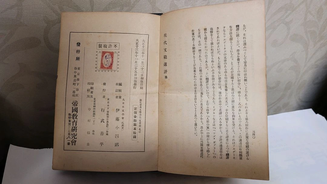 (일본 문학도서) 신문장 급 문학강의 대정13년 이미지