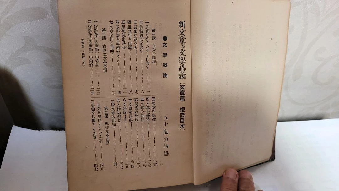 (일본 문학도서) 신문장 급 문학강의 대정13년 이미지