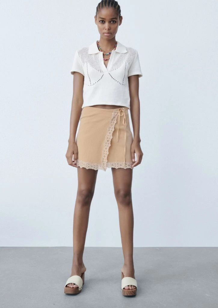 ZARA 레이스 랩 미니스커트 (새상품/품절) 이미지