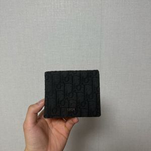 디올 오블리크 반지갑 블랙 이미지