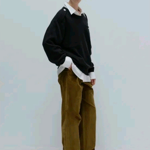 문달 코듀로이 턴업팬츠 올리브 브라운 L 이미지