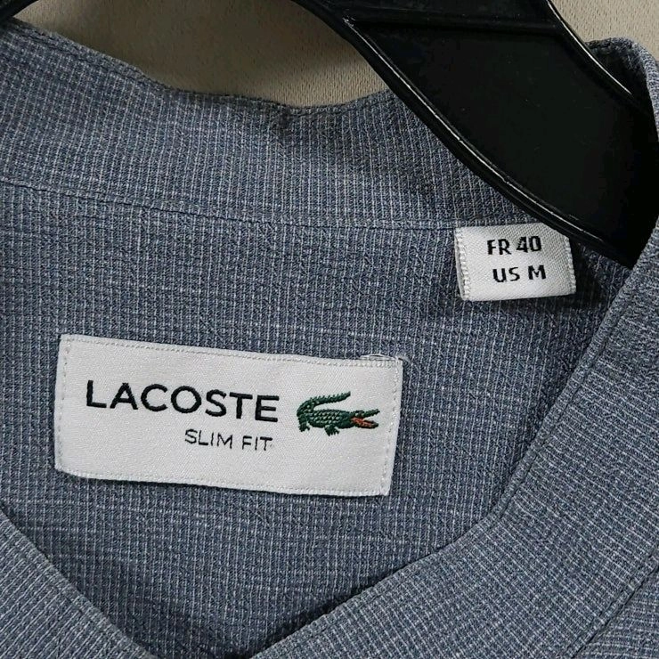 95 LACOSTE 라코스테 헨리넥 셔츠 간절기 여름 이미지