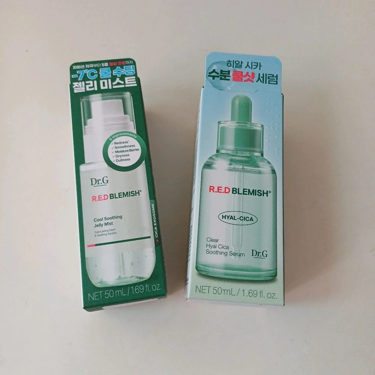 (새상품)닥터지 레드 블레미쉬 히알 시카 수딩 세럼 50ml+닥터지 레드 블레미쉬 쿨 수딩 젤리 미스트50ml - 안심되는 중고거래