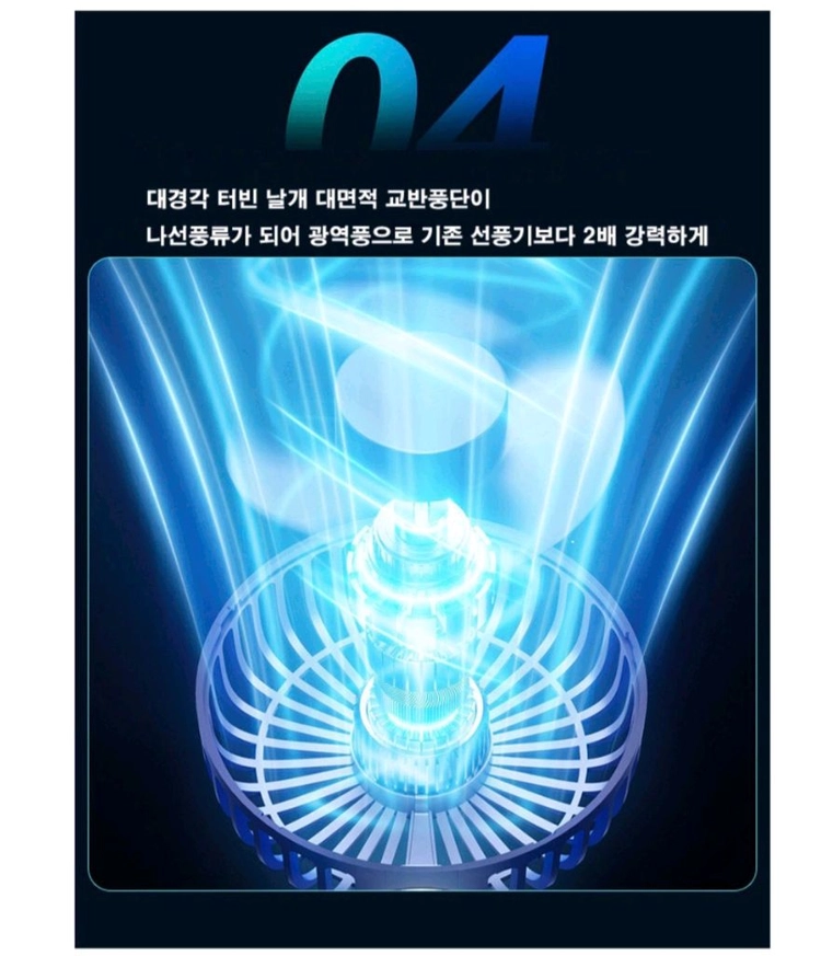 초경량 LED 휴대용 미니 손선풍기 화이트 네이비 2개 세트 무료배송 탁상용 목걸이형 이미지