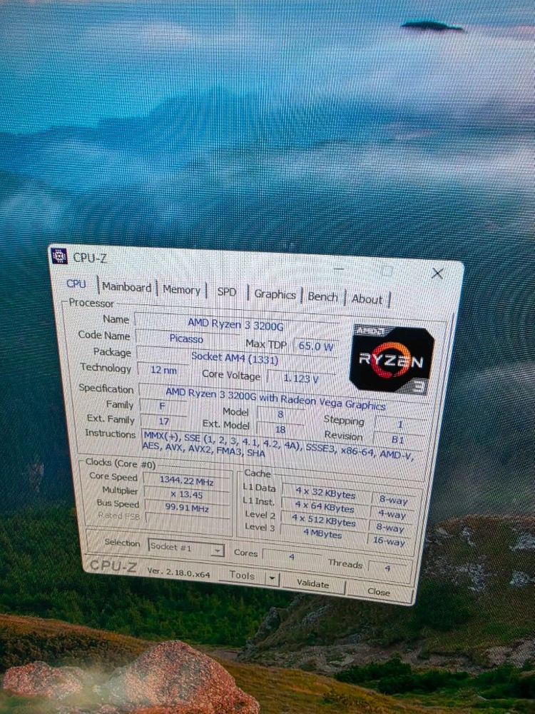 라이젠 3200g cpu 팝니다. 이미지