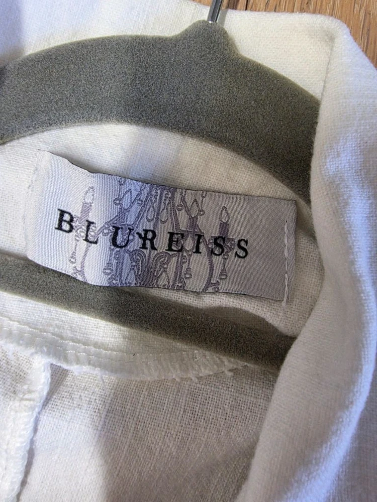 블루레이스 화이트 린넨 자켓 프리사이즈 이미지
