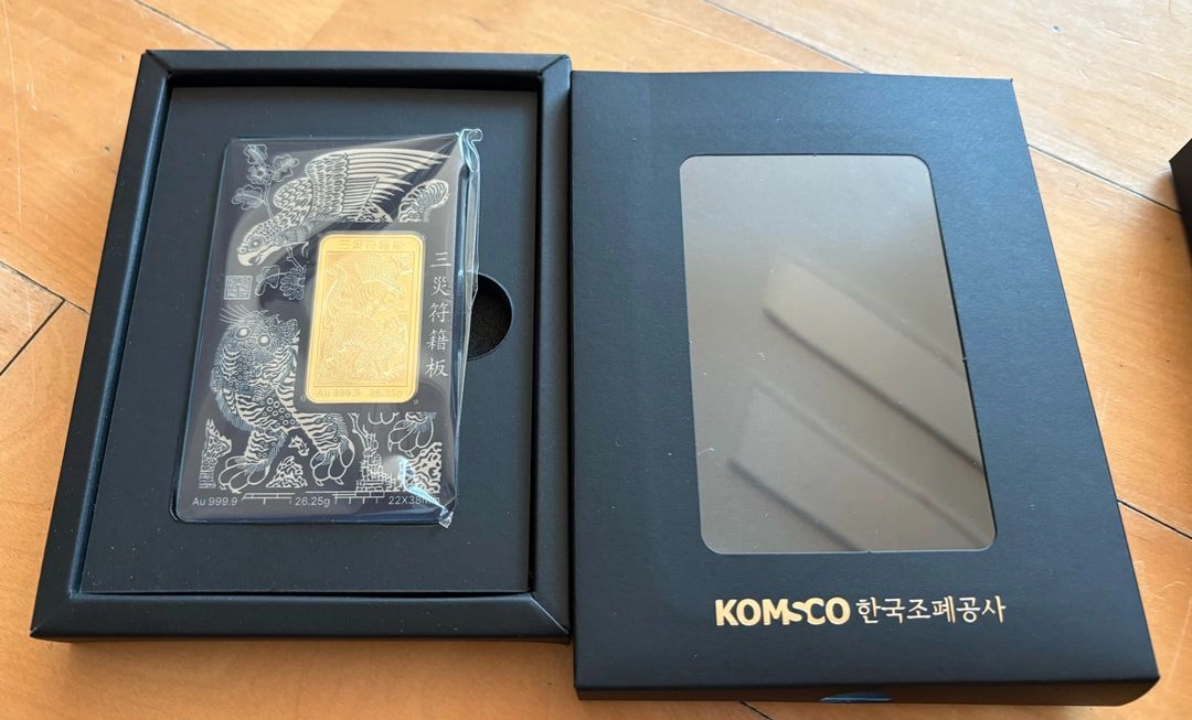한국조폐공사 발행 가화만사성 카드형 골드 26.25g (7돈) 판매합니다. 이미지