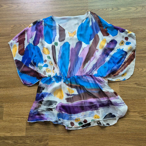 샤넬 100% 실크 블라우스 새상품수준 이미지