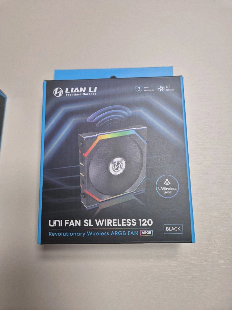 리안리 유니팬 sl wireless 120 3팩 블랙 이미지