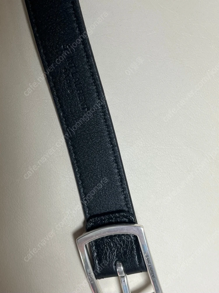 생로랑 SAINT LAURENT 블랙 슬림 레더 벨트 30사이즈 새제품 이미지