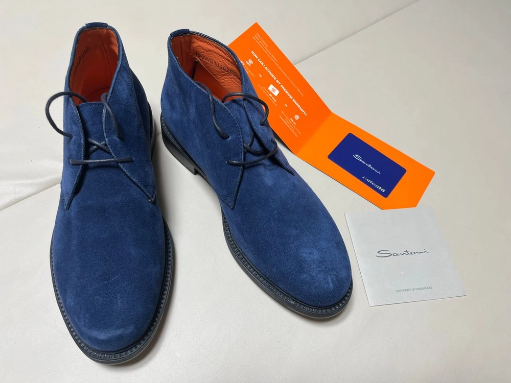산토니 SANTONI 네이비 스웨이드 처카부츠 270사이즈 이미지