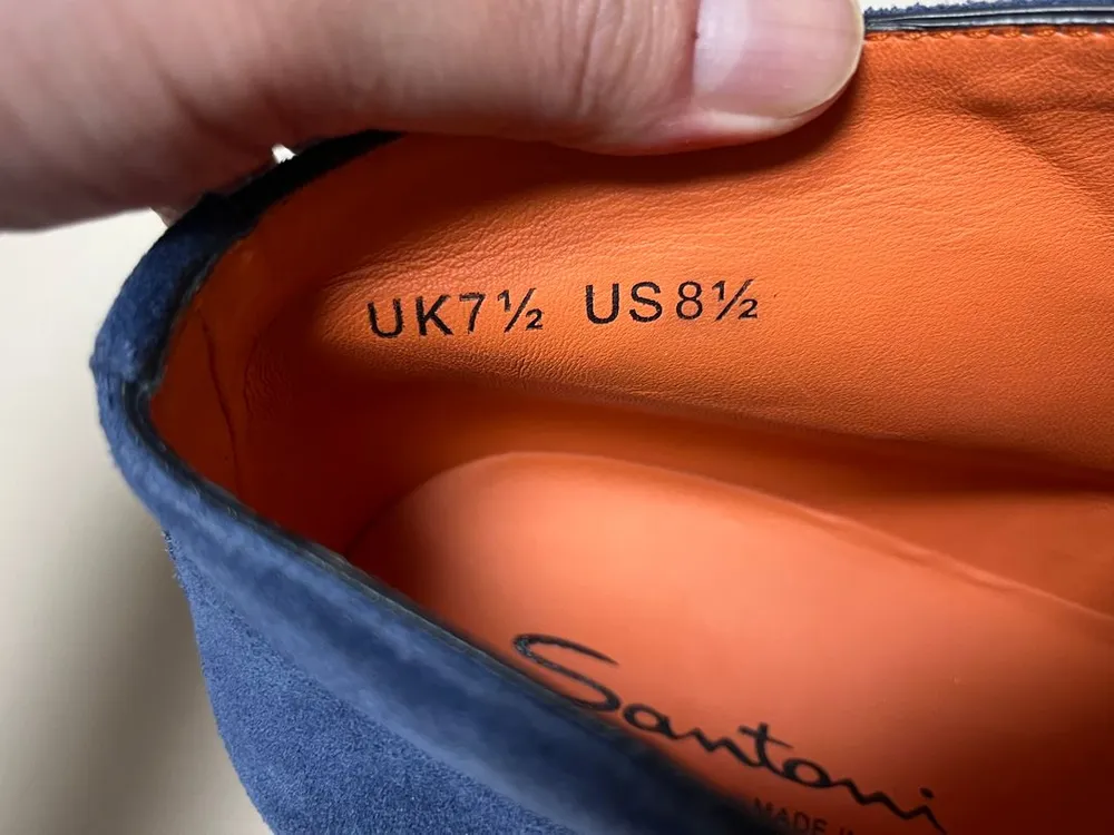 산토니 SANTONI 네이비 스웨이드 처카부츠 270사이즈 이미지