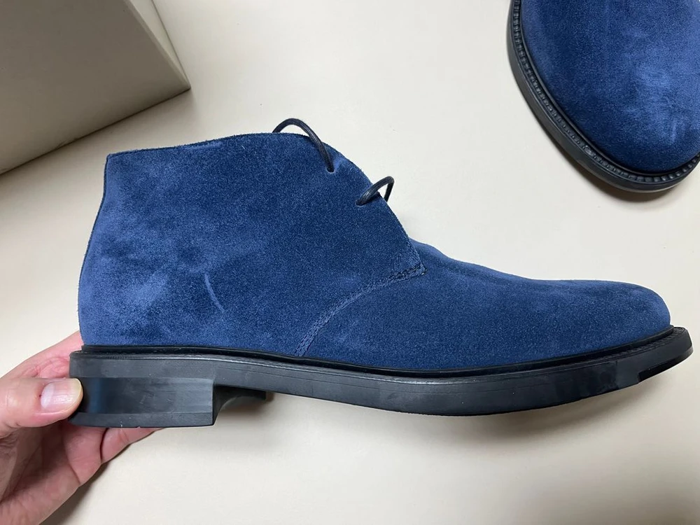 산토니 SANTONI 네이비 스웨이드 처카부츠 270사이즈 이미지