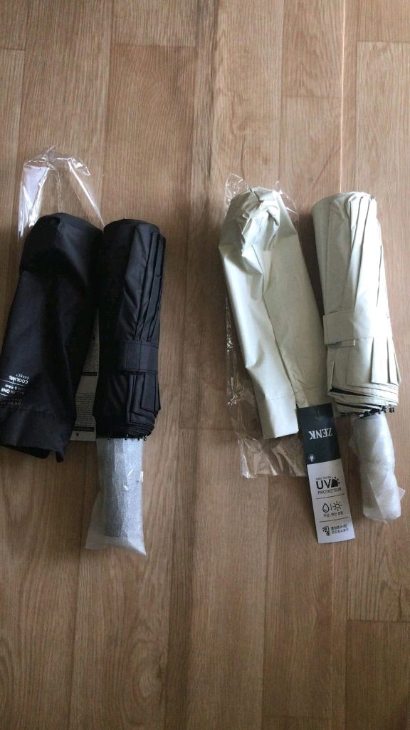 젠크 자외선차단 자동접이식 양우산 새상품 이미지