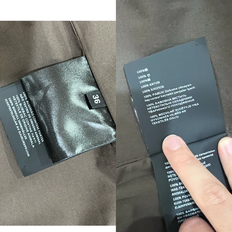 미우 브라운 포플린 미니 드레스 이미지