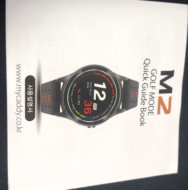골프워치 GPS.**마이캐디 M2.지피에스,mycaddy 거리측정기,GPS,시계형. 이미지