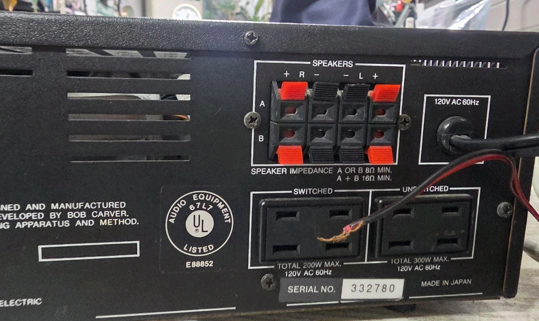 카버 리시버 앰프 (HR-752: 120V) <북수원> 이미지