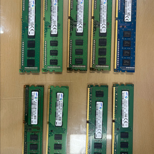메모리 pc3 12800-7개 / 10600-2개 이미지
