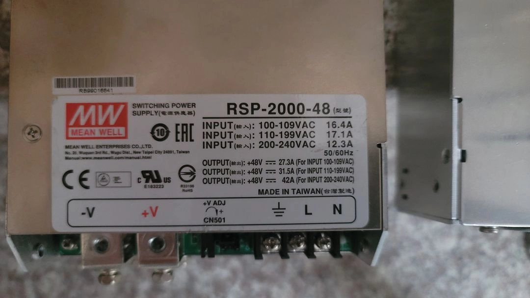 민웰 RSP-2000-48 파워서플라이 2000W 48V 42A 파워서플라이 MEAN WELL 이미지
