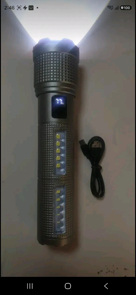 (무료배송)800w대형 손전등+소형손전등,써치라이트,랜턴,후레쉬, 이미지