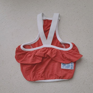 2XL 여름 강아지옷 애견 레드 수영복 물놀이 쿨링나시 래쉬가드 반려견 이미지
