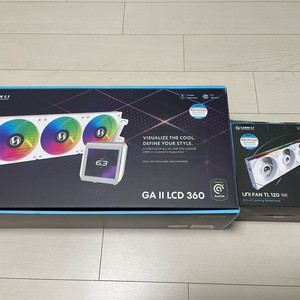 리안리 GA2 LCD 360 화이트 수냉쿨러. 리안리 UNI FAN TL 120 (컨트롤러/3팩, 화이트) 이미지