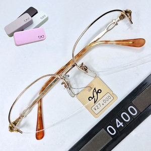 기 라로쉬 Guy Laroche GL-8004 안경테 54mm 티타늄 반무테 일본 빈티지 데드스톡 명품 수입 여성용 이미지