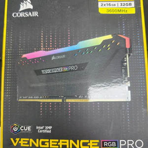 커세어 DDR4 벤전스 rgb pro 32gb 미개봉 팝니다 이미지