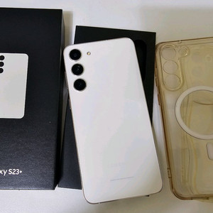 삼성 갤럭시 S23플러스 512GB 크림 무잔상 S23+ 화이트 LG 512기가 정상해지 인기색상 이미지