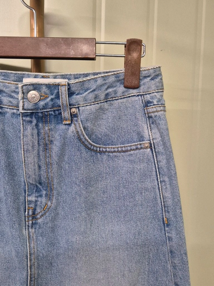 던스트 데님 스커트 이미지