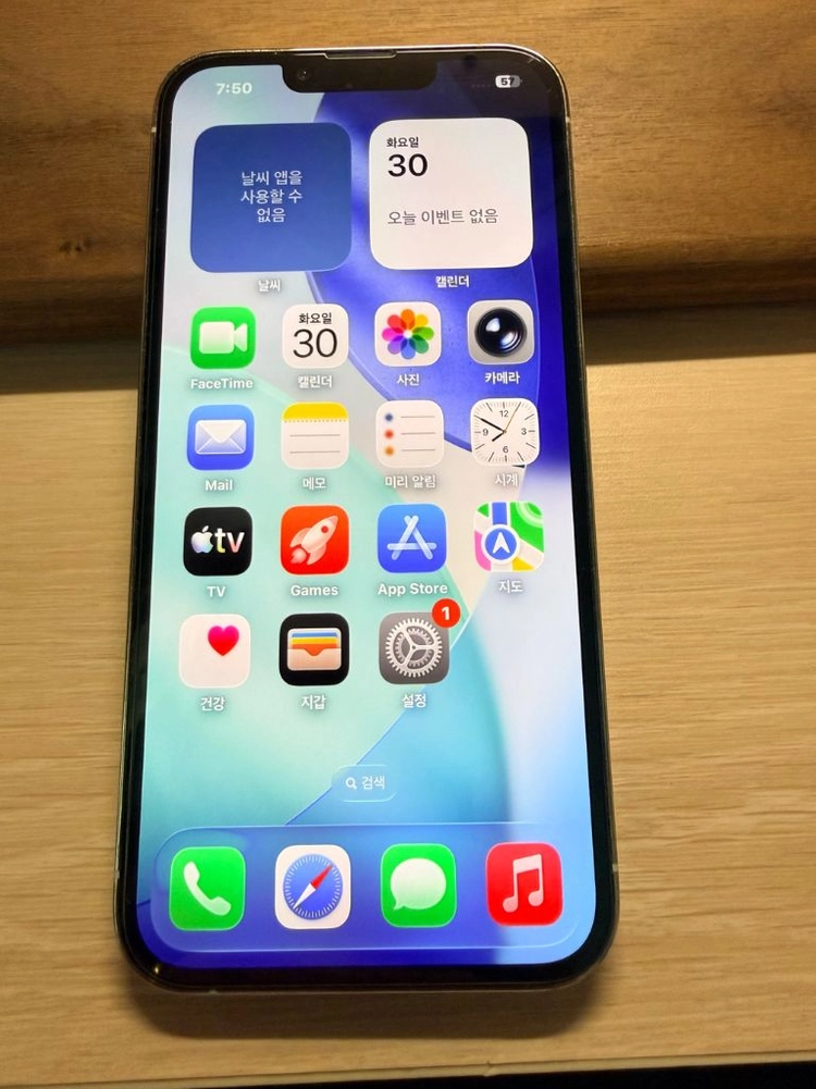 아이폰 13 프로 256GB 실버 (기기 단품) 이미지