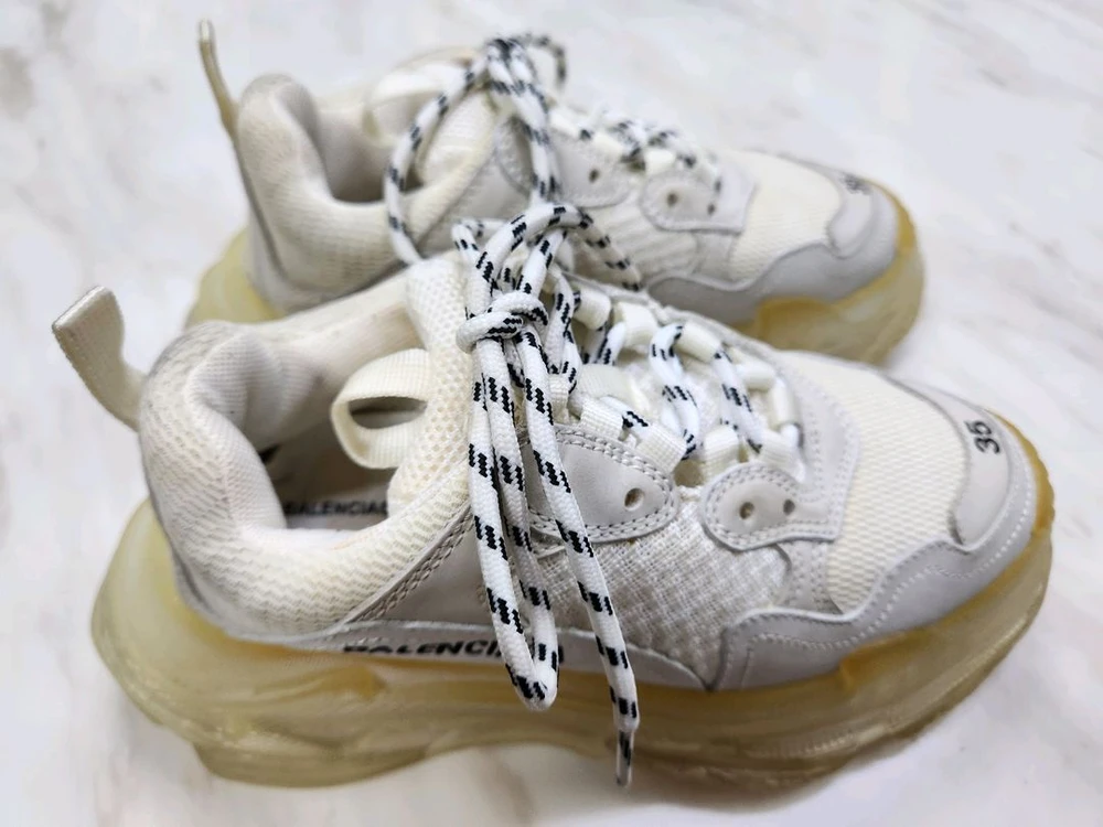 발렌시아가 클리어 솔 스니커즈 신발 35 230 루이비통 샤넬 구찌 펜디 프라다 디올 버버리 톰브라운 몽클레어 k2 이미지