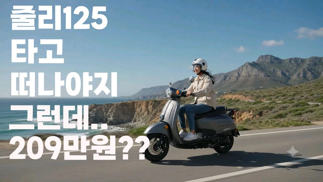 낮은시트고 클래식스쿠터 쥴리125 209만원 이미지