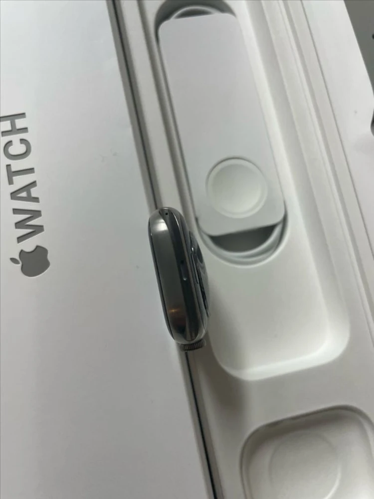 애플워치7티타늄 45mm 실버 신품급 이미지