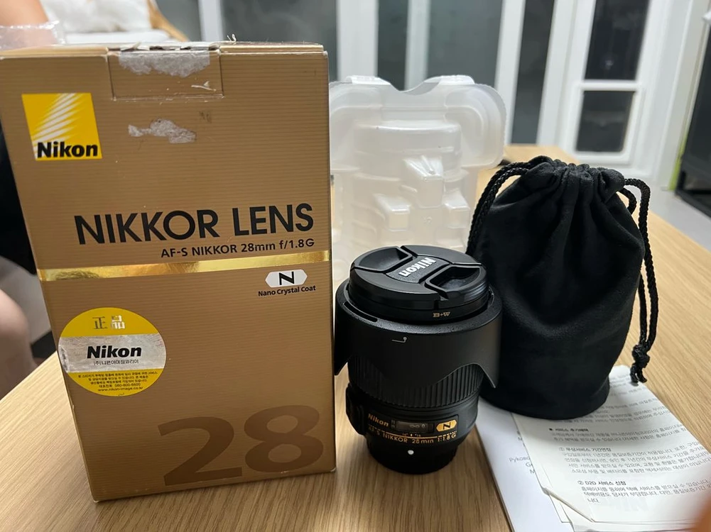 니콘 AF-S 28mm F1.8G 풀박스 / B+W MRC Nano 필터 포함 - 안심되는 중고거래
