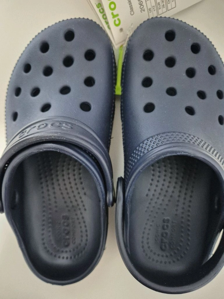 크록스 클래식 클로그 K 네이비 C12(새상품) 이미지