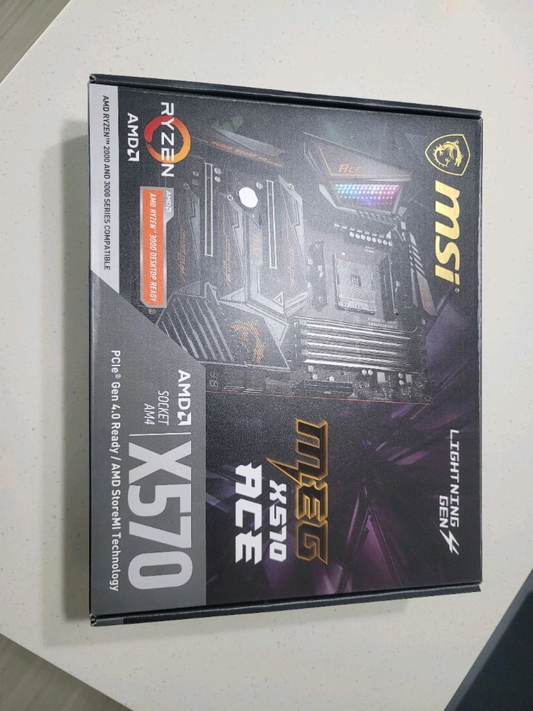 MSI MEG X570 ACE + AMD RYZEN9 3900x 이미지