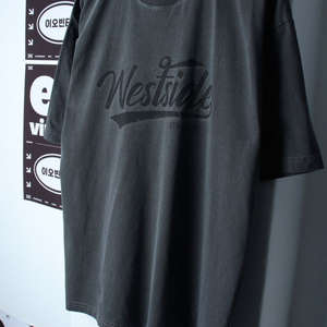 (L-2XL) 제멋 반팔 티셔츠 오버핏 피그먼트 이미지