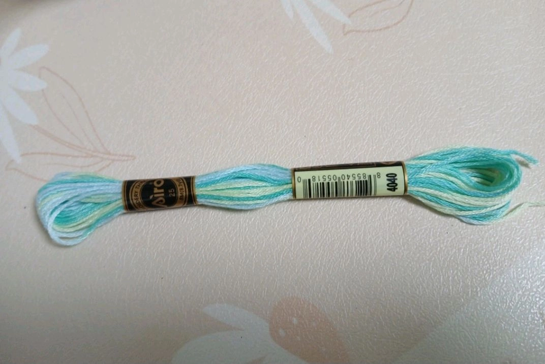 78색 그라데이션 보카시 복합사 프랑스 자수실, french embroidery gradation skein 이미지