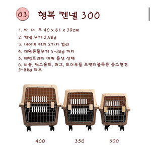 행복켄넬 300 강아지 이동장 (네이비 컬러) 이미지