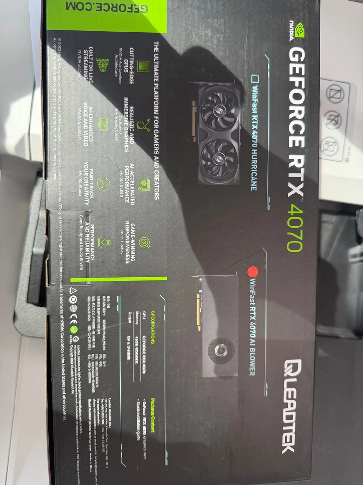 리드텍 RTX 4070 AI BLOWER 새제품. 이미지