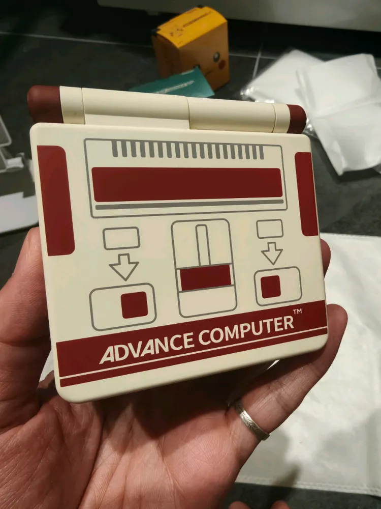 gba sp 게임보이 어드밴스sp ips개조 클래식테마 이미지