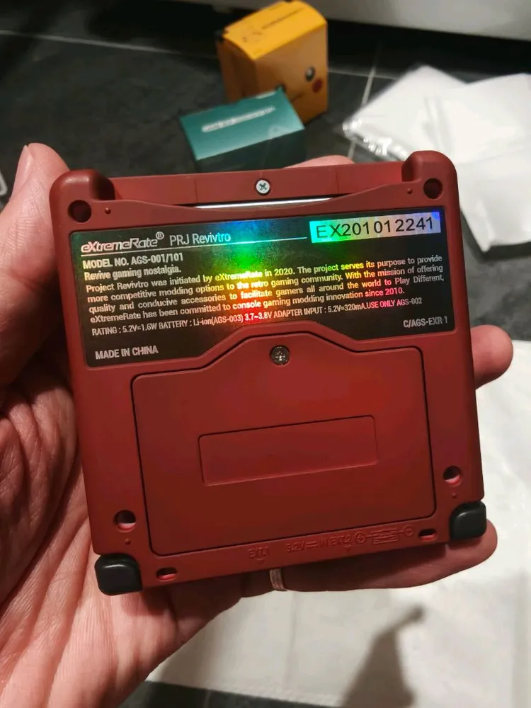 gba sp 게임보이 어드밴스sp ips개조 클래식테마 이미지