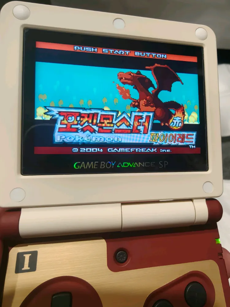 gba sp 게임보이 어드밴스sp ips개조 클래식테마 이미지
