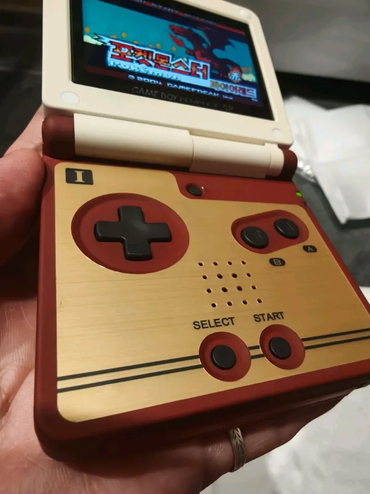 gba sp 게임보이 어드밴스sp ips개조 클래식테마 이미지