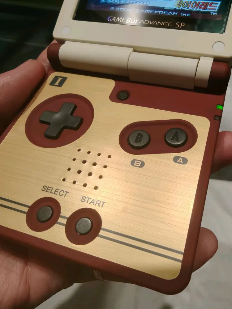 gba sp 게임보이 어드밴스sp ips개조 클래식테마 이미지