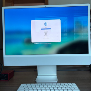 애플 아이맥 24인치 M3 화이트 8GB RAM, 512GB SSD 이미지