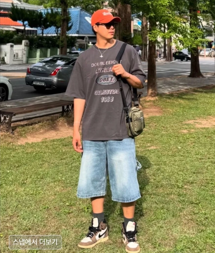 오가프 Knockin 로고 볼캡 오렌지 이미지