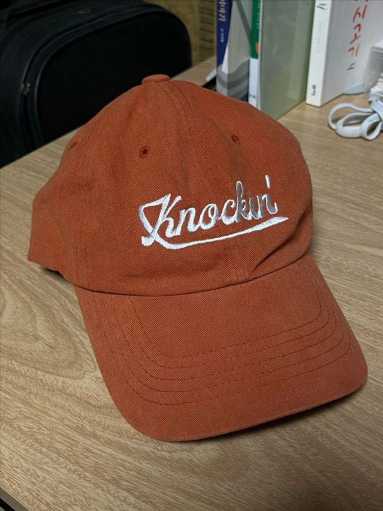 오가프 Knockin 로고 볼캡 오렌지 이미지